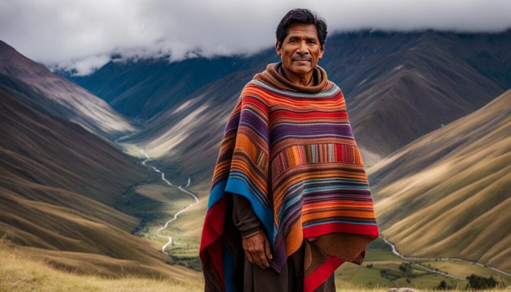 Poncho in Peru